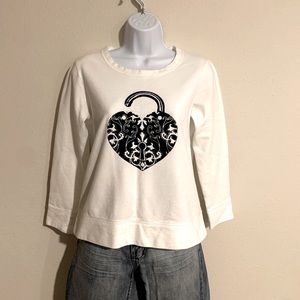 Style & Co The Essential Sweatshirt Heart Lock